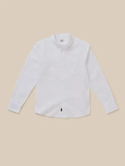 Faherty Laundered Oxford Shirt In Yellow