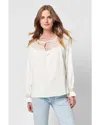 Faherty Laura Embroidered Top In White