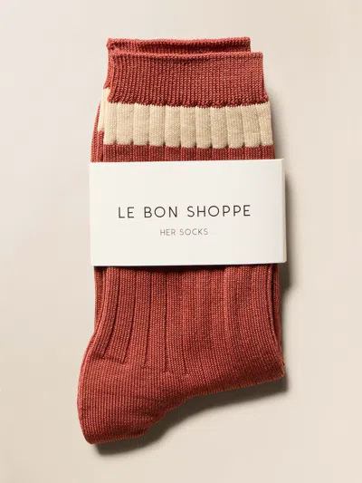 Faherty Le Bon Shoppe Her Varsity Sock In Brown