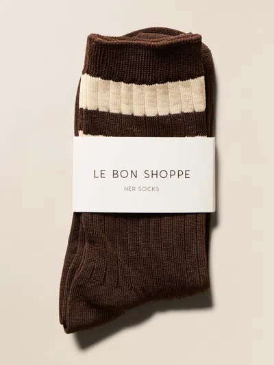 Faherty Le Bon Shoppe Her Varsity Sock In Brown