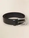 Faherty Leather Belt In Black