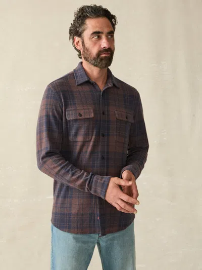 Faherty Legend&trade; Sweater Shirt In Blue Mountain Plaid