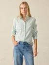 Faherty Legend Sweater Shirt In Jadeite Twill