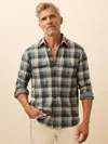 Faherty Legend Button-up Shirt In Black