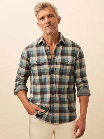 Faherty Legend Button-up Shirt In Black