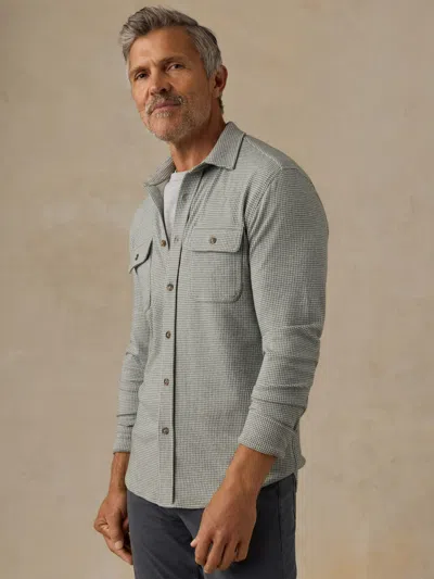 Faherty Legend&trade; Sweater Shirt In Olive Stone Pincheck