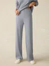 Faherty Legend Waffle Wide Leg Pant In Tradewinds In Tradewinds