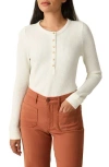 Faherty Legend Après Waffle Henley In White