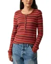 Faherty Legend Waffle Henley Top In Multi