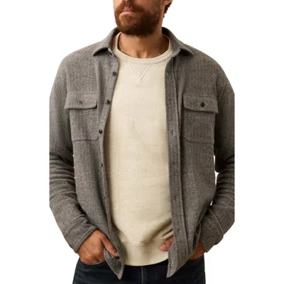 Faherty Legend Button-up Shirt In Gray