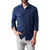 Faherty Legend Button-up Shirt In Navy Twill