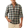 Faherty Legend Button-up Shirt In Black