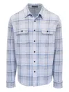 Faherty Legend Long Sleeve Sweater Shirt In Maine Sky Plaid In Multi