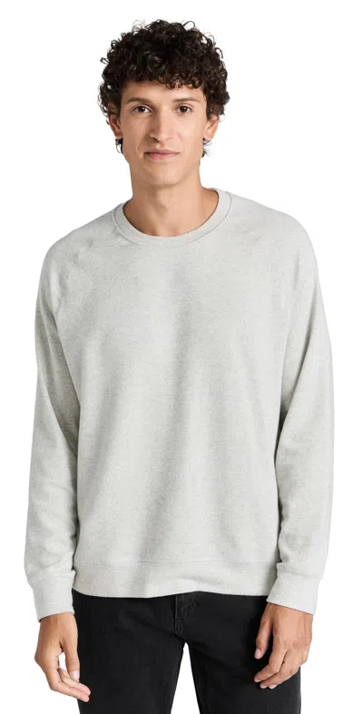 Faherty Legend Sweater Crew Sweatshirt In Light Heather Grey