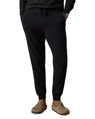 Faherty Legend Cuffed Drawstring Sweatpants In Black