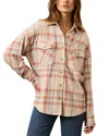 Faherty Legend Overshirt In Pink