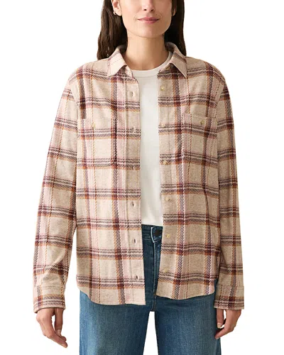 Faherty Legend Plaid Shirt In Cranberry