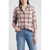 Faherty Legend Plaid Shirt In Cranberry Haze