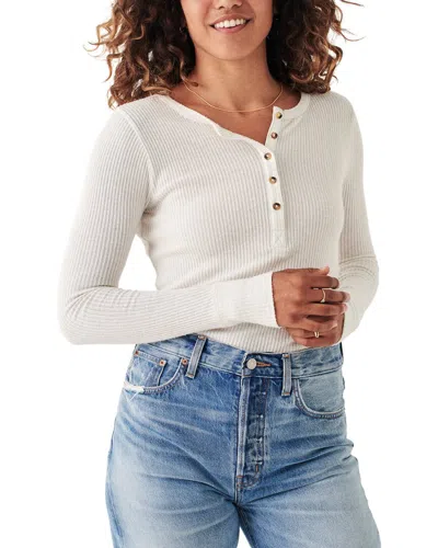 Faherty Legend Rib Gila Henley In Whipped Cream