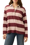Faherty Legend Sweater Rugby Popover In Red