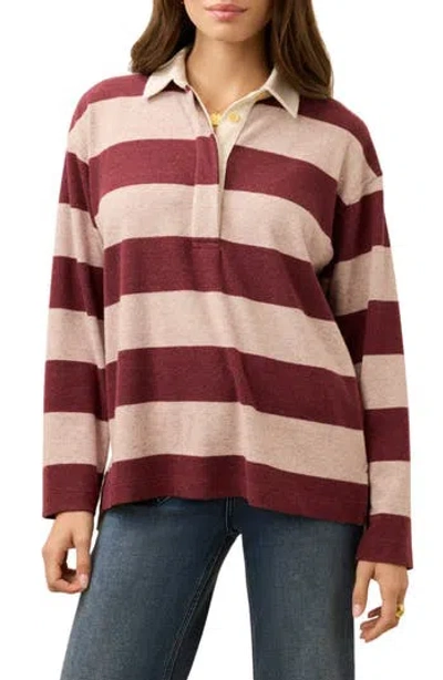 FAHERTY FAHERTY LEGEND RUGBY STRIPE SWEATER