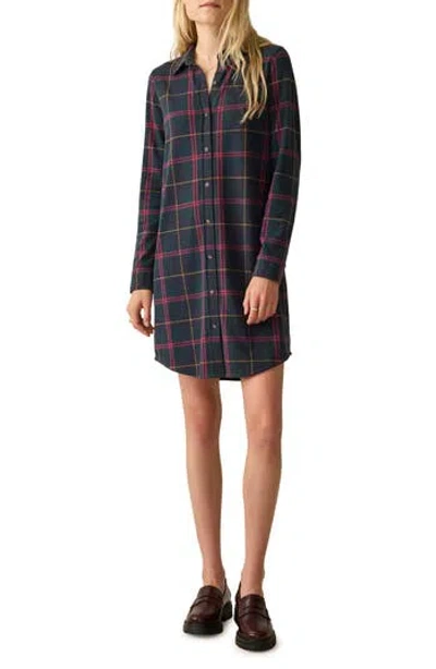 Faherty Legend Shirtdress In Blue