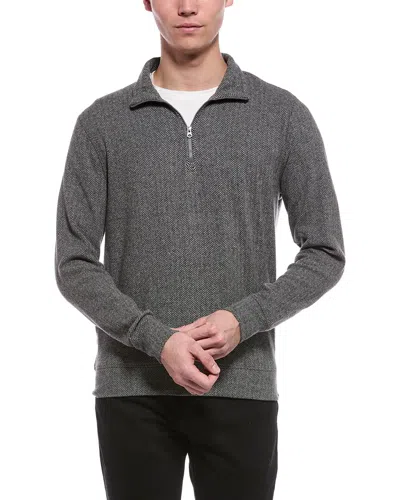 Faherty Legend Sweater 1/4-zip In Gray