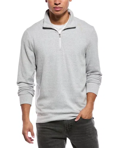 Faherty Legend Sweater 1/4-zip In Gray