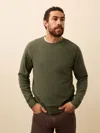Faherty Legend Sweater Crew In Green