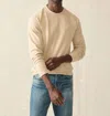 Faherty Legend Sweater Crew In Toasty Thundra In Multi