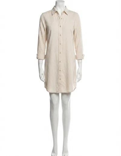 Faherty Legend Sweater Dress In Off White In Neutral