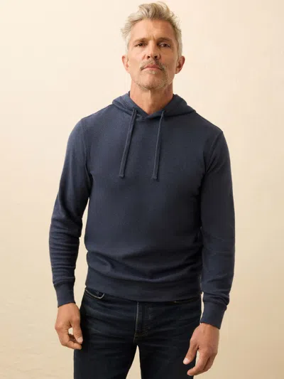 Faherty Legend Sweater Hoodie In Black