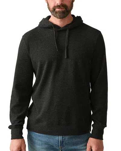 Faherty Legend Sweater Hoodie In Black