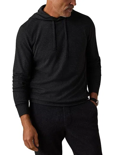 Faherty Legend Sweater Hoodie In Black