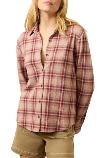 Faherty Legend Sweater Knit Plaid Button-up Shirt In Multi