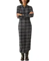 Faherty Legend Sweater Maxi Dress In Black