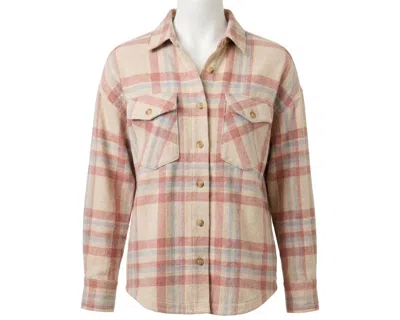 Faherty Legend Sweater Overshirt In Lakeside Plaid In Neutral