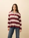 Faherty Legend Sweater Rugby Popover In Multi