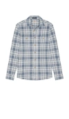 Faherty Legend Sweater Shirt In Blue