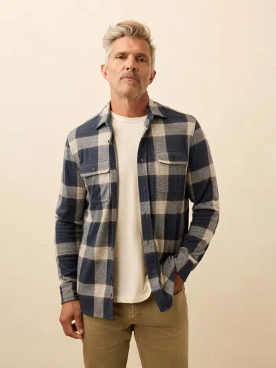 Faherty Legend Sweater Shirt In Blue