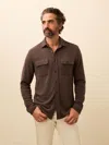 Faherty Legend Sweater Shirt In Brown
