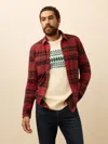 Faherty Legend Sweater Shirt In Red