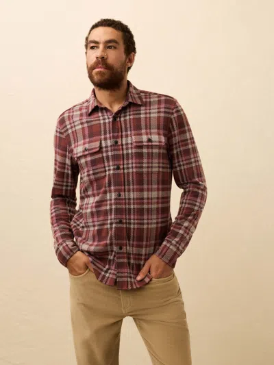 Faherty Legend Sweater Shirt In Brown