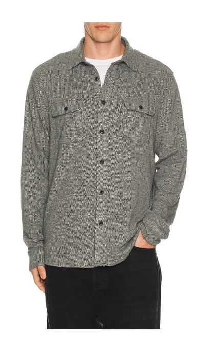 Faherty Legend Sweater Shirt In Gray