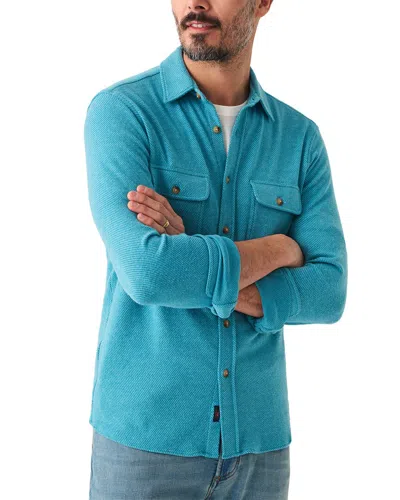 Faherty Legend Sweater Shirt In Blue