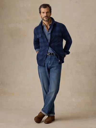 Faherty Legend Sweater Shirt In Blue