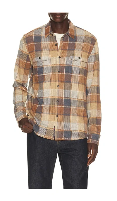 Faherty Legend Sweater Shirt In Boulder Creek Plaid