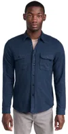 Faherty Legend Sweater Shirt Brighton Navy Twill In Brighton Navy Twill