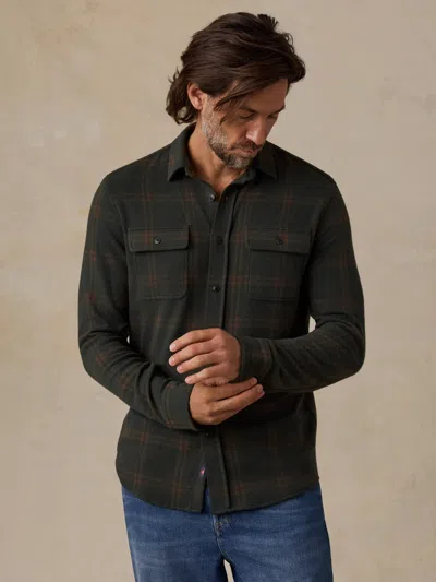 Faherty Legend Sweater Shirt In Green