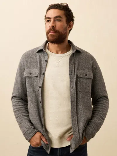 Faherty Legend Sweater Shirt In Gray
